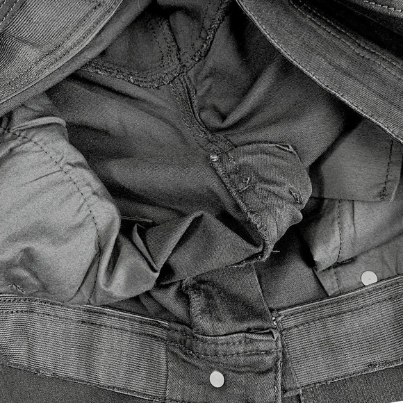 C Est 1946 Classic Black Denim Jeans Size 14 Straight Leg High Waist Stretch W35 - Picture 12 of 16